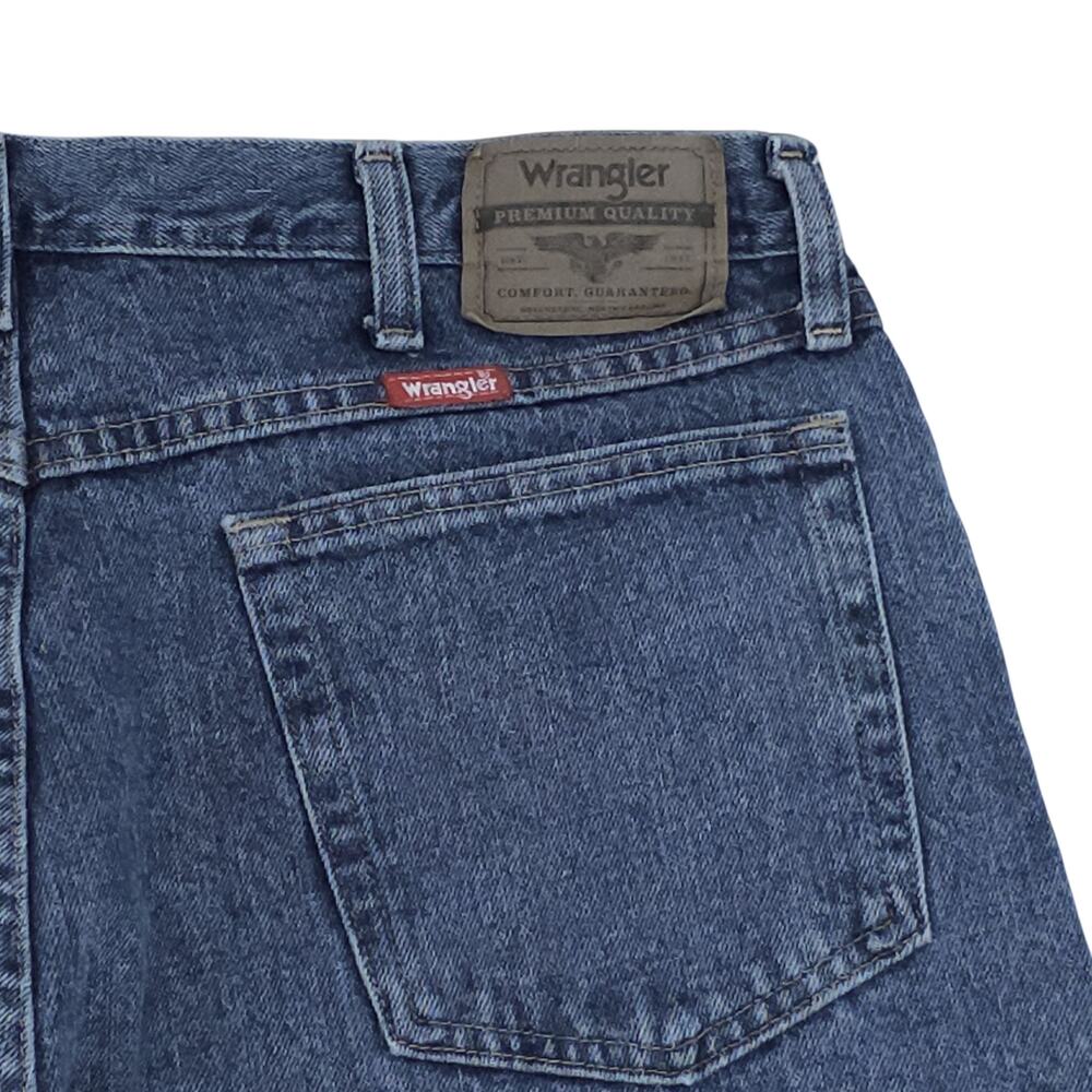 Wrangler Jeans Mens 36x34 Blue Relaxed Fit Comfort Denim Mid Wash Baggy - Picture 10 of 12